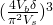  (\frac{4 V_b \delta}{\pi^2 V_s})^3 